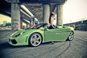 women, Models, Lamborghini, Sunglasses, Versus, Italian, Supercars, Girls, With, Cars, Lamborghini, Gallardo, Spyder, Green, Cars