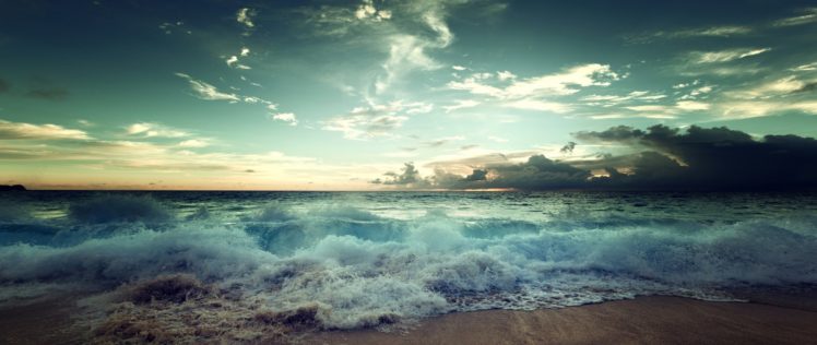 playa, Mar, Olas, Naturaleza HD Wallpaper Desktop Background