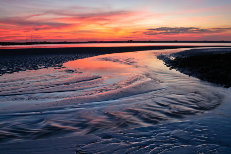 sunset, Evening, Jeremy, Duguid, Photography, Beach, Ocean, Sea, Florida, Usa HD Wallpaper Desktop Background