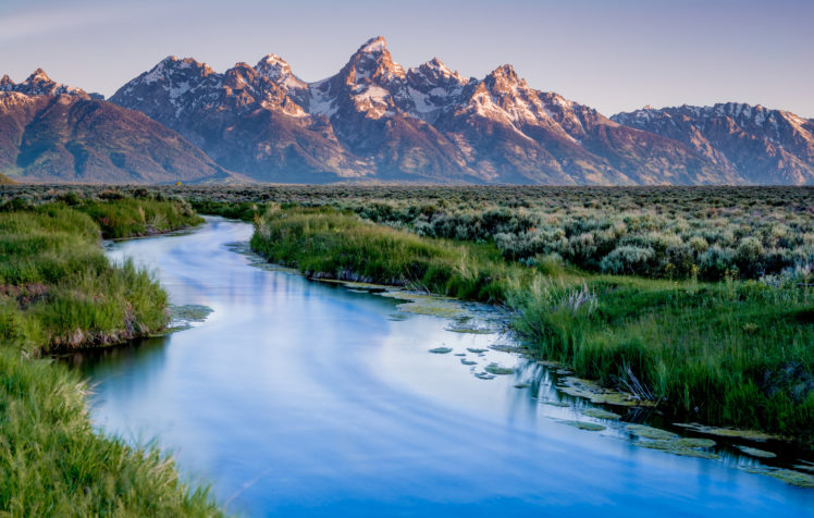 grand, Teton, National, Park, Usa, River, Mountains, Wyoming HD Wallpaper Desktop Background