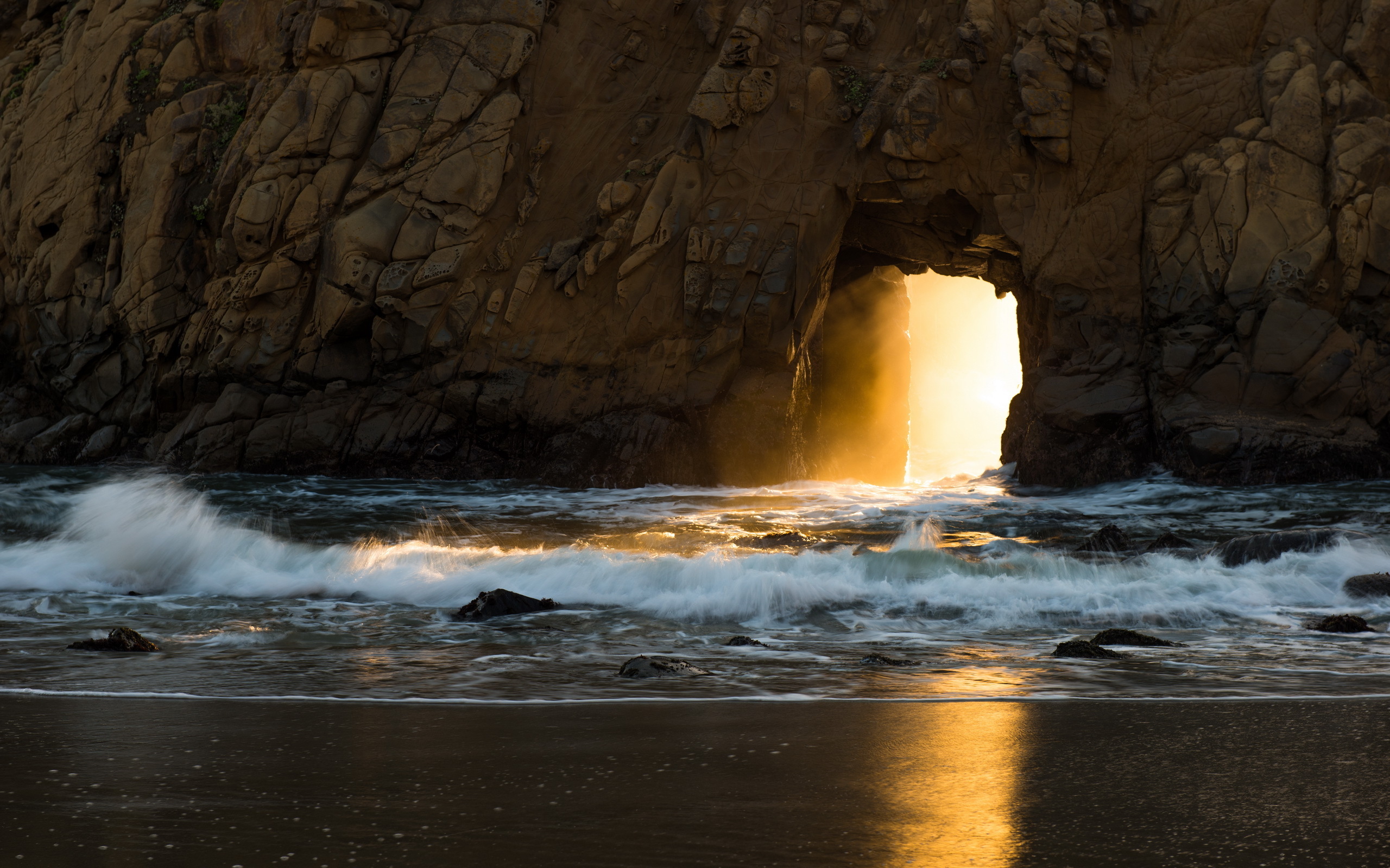 sea, Aeyaey, Rocks, Light Wallpaper