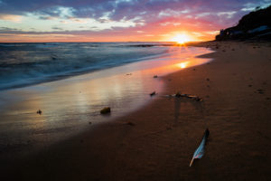 beach, Sunset, Sunlight, Ocean