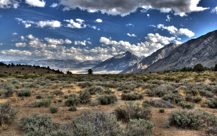 mountains, Clouds, Landscapes, Nature, Desert HD Wallpaper Desktop Background