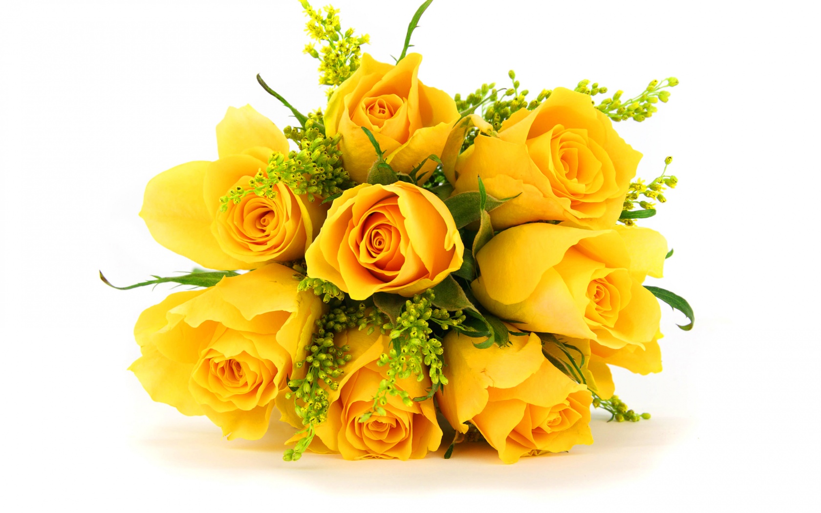 flowers, Bunch, Yellow, Roses Wallpaper