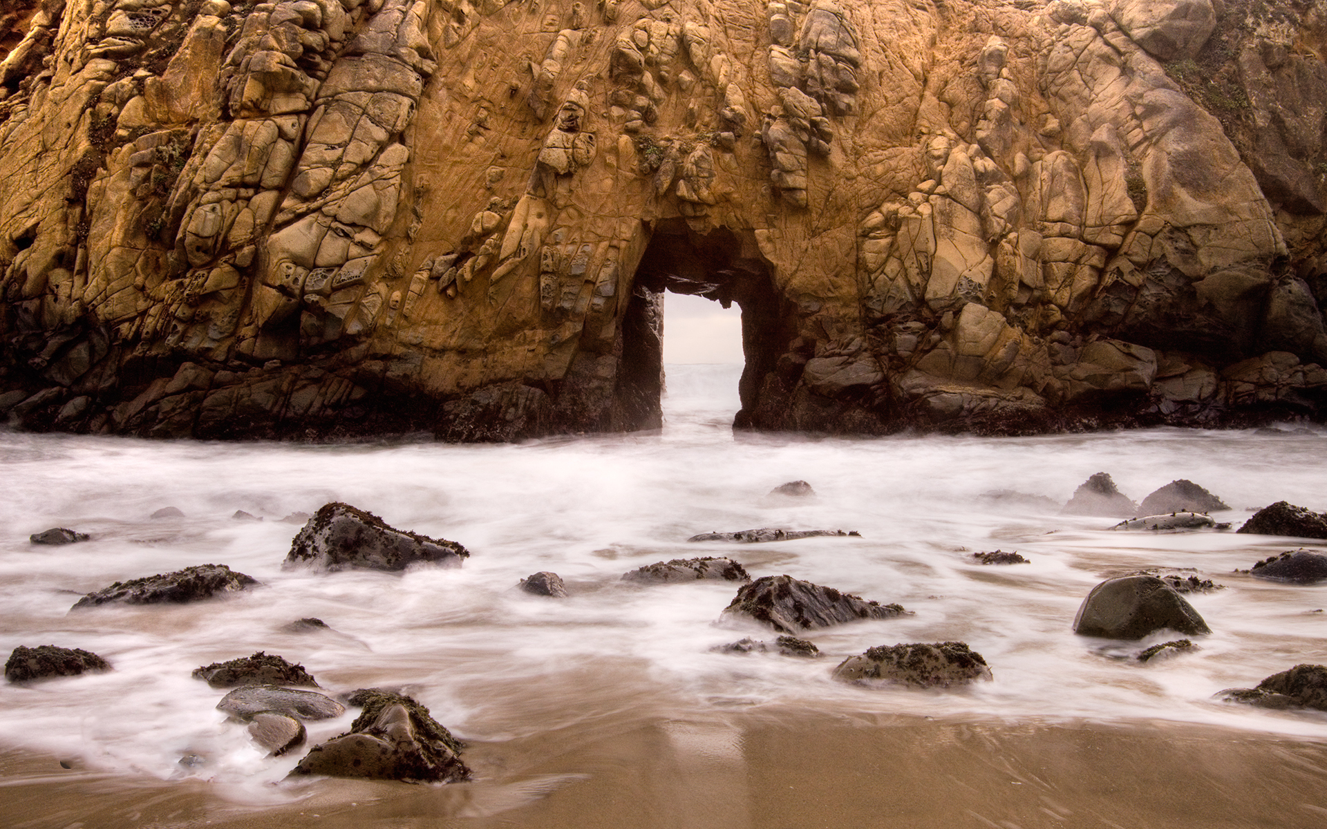 Landscapes Beach Cave Cliffs Wallpapers Hd Desktop And Mobile