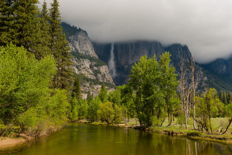 yosemite, National, Park, Mountain, River, Landscape, Waterfall HD Wallpaper Desktop Background