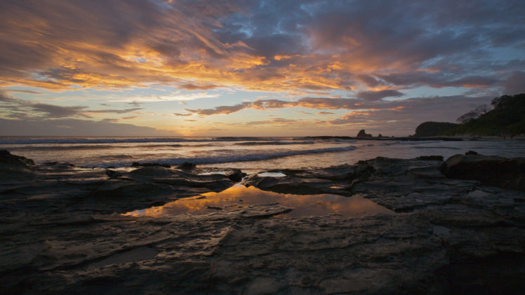 water, Clouds, Landscapes, Beaches HD Wallpaper Desktop Background