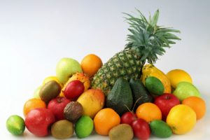 pineapples, Fruits, Food, Kiwi, Limes, Apples, Simple, Background, Lemons, White, Background