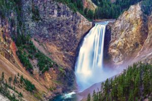 landscapes, Nature, Wyoming, Yellowstone, Waterfalls, National, Park