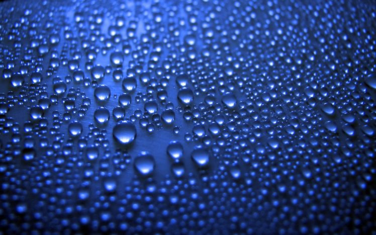 blue, Water, Drops Wallpapers HD / Desktop and Mobile Backgrounds