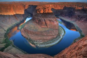 landscapes, Deserts, Arizona, Horseshoe, Bend, Rivers