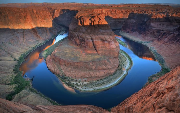landscapes, Deserts, Arizona, Horseshoe, Bend, Rivers HD Wallpaper Desktop Background