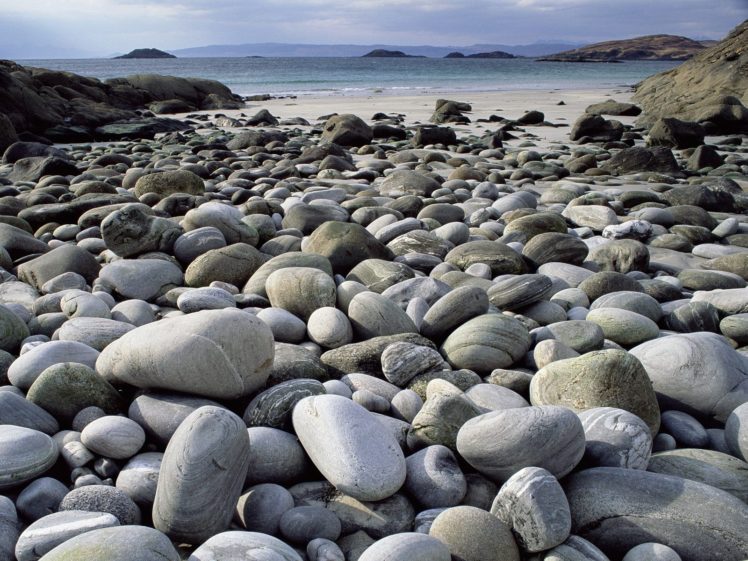 stones, Scotland, Beaches HD Wallpaper Desktop Background