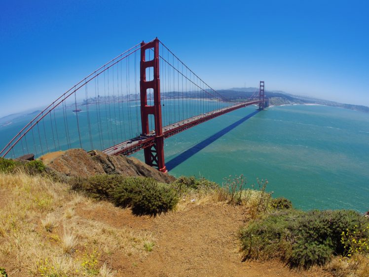 bridges, Golden, Gate, Bridge, San, Francisco, Pacific, Ocean HD Wallpaper Desktop Background
