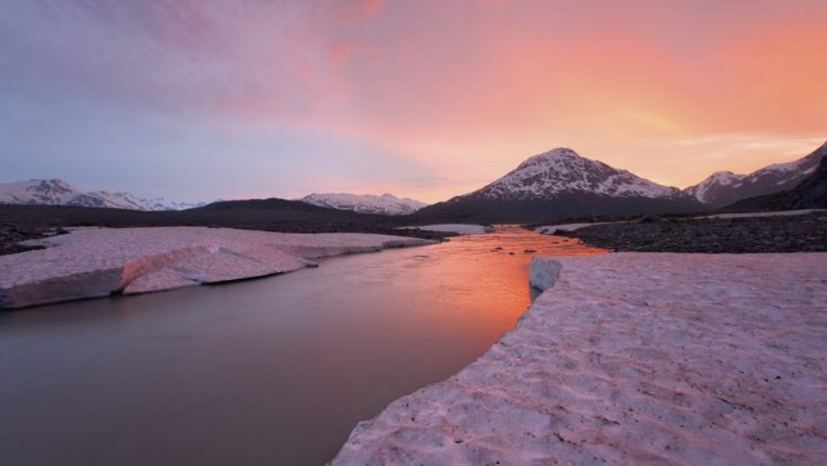 sunset, Canada, British, Columbia, Rivers HD Wallpaper Desktop Background