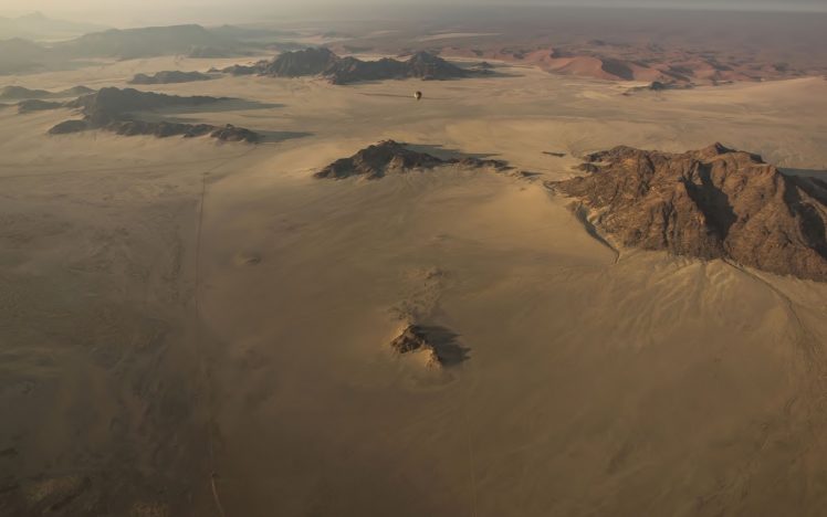 balloon, Bokeh, Desert, Mountains HD Wallpaper Desktop Background