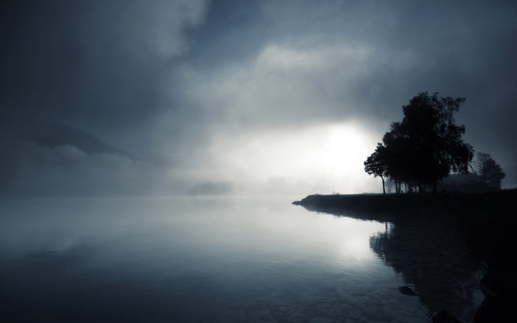 nature, Lake, Landscape, Reflection, Fog, Ultrahd, 4k, Wallpaper HD Wallpaper Desktop Background
