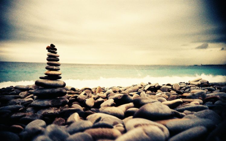 stones, Lomo, Style, Beaches HD Wallpaper Desktop Background