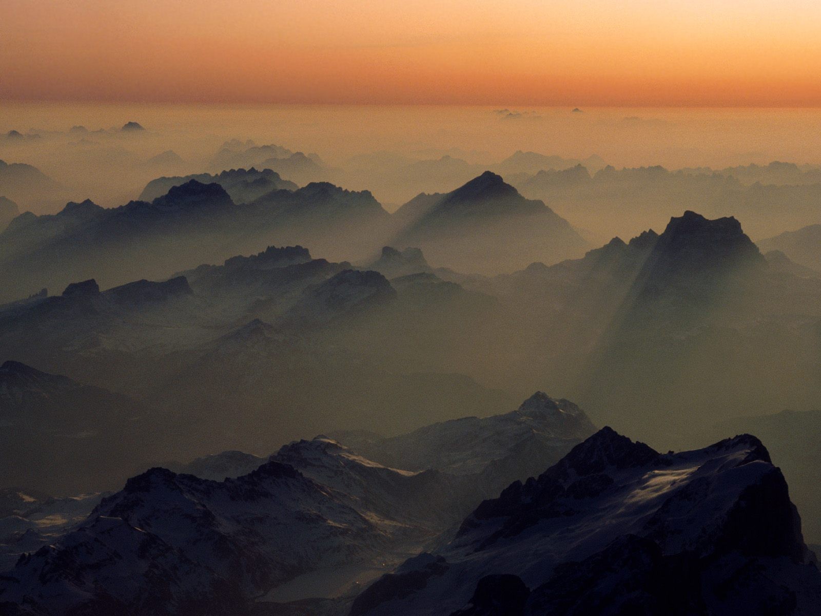 mountains, Landscapes, Nature, Austria, Fog, Mist, Peaks, Alps Wallpaper