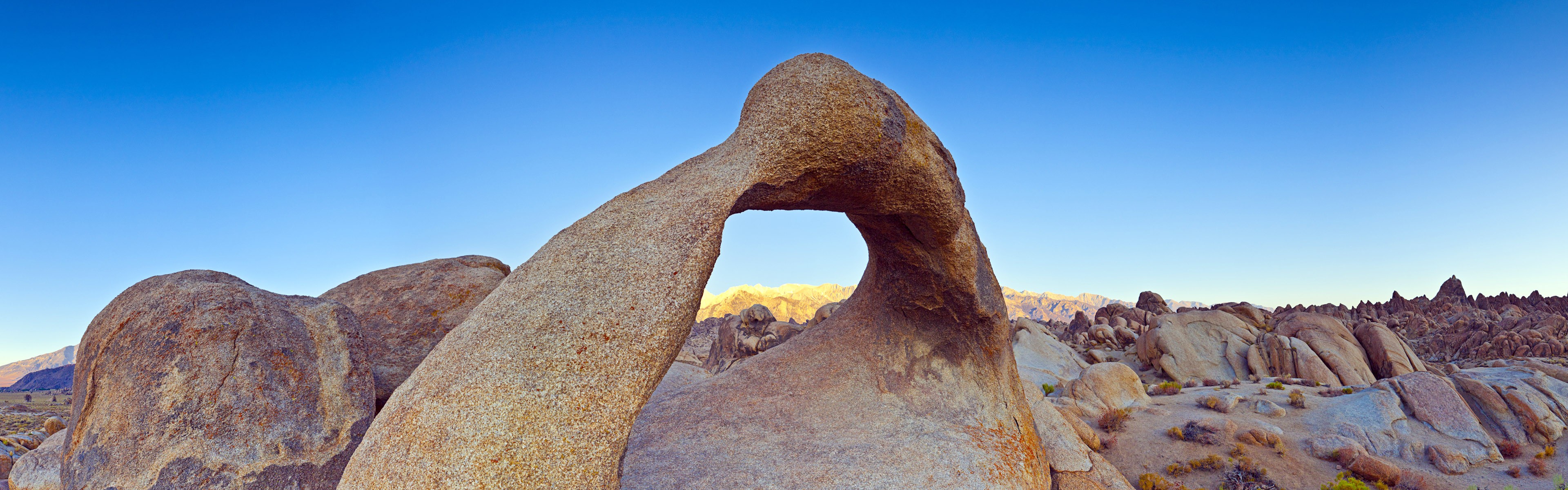 deserts, Arches, Rock, Formations, Panoramic Wallpaper