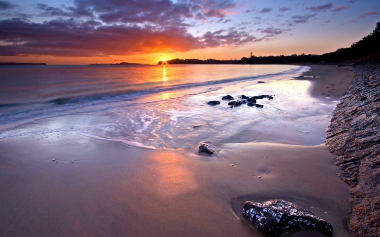sunset, Nature, Beaches HD Wallpaper Desktop Background
