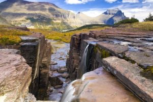 landscapes, Falls, Waterfalls, National, Park, Montana, Glacier, National, Park