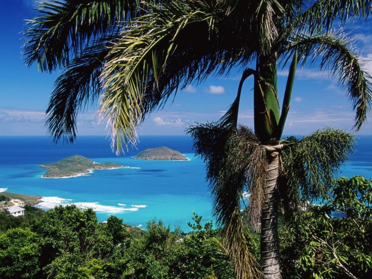 ocean, Trees, Tropical, Islands HD Wallpaper Desktop Background