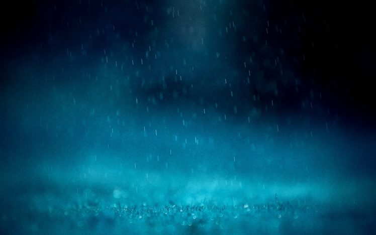 blue, Rain, Water, Drops HD Wallpaper Desktop Background