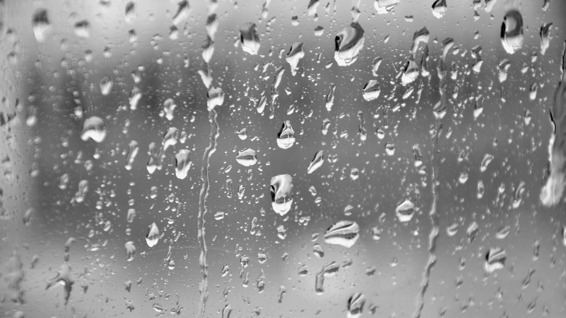 Black And White Rain Glass Wet Surface Textures