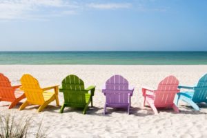 ocean, Chairs, Beaches
