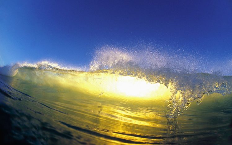 water, Waves, Sunlight, Blue, Skies HD Wallpaper Desktop Background