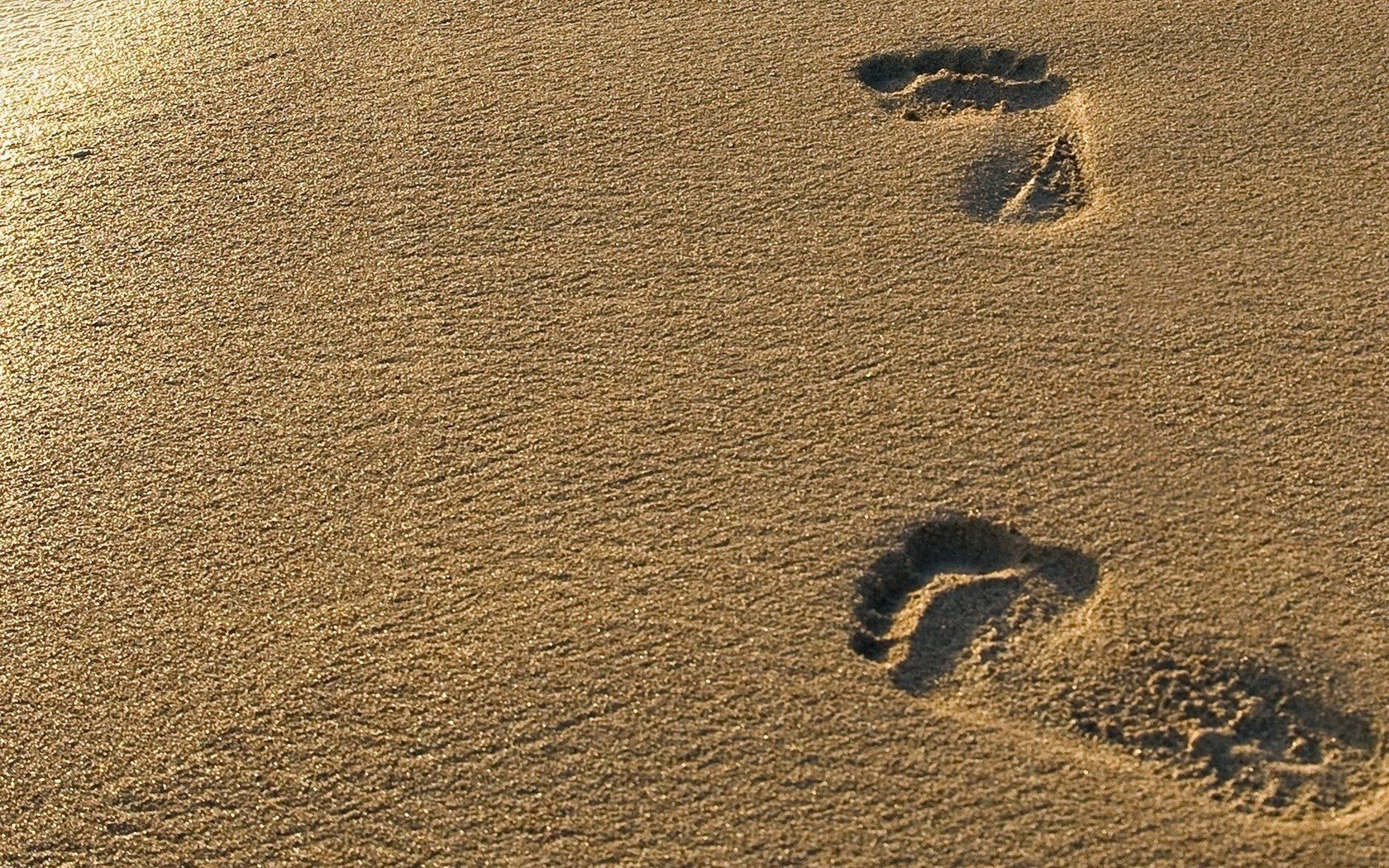 sand, Footprint Wallpaper