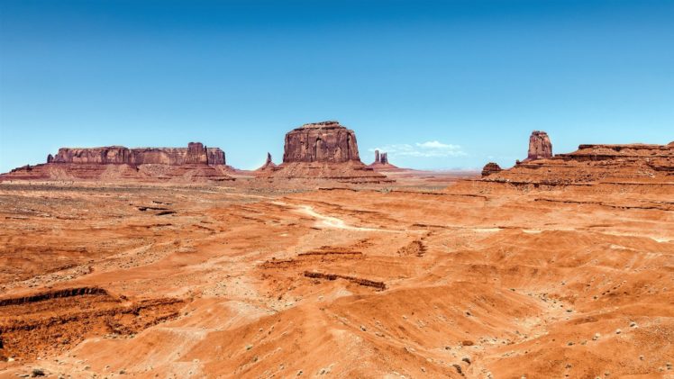 landscapes, Nature, Deserts, Rocks, Usa, Arizona, Utah, Monument, Valley HD Wallpaper Desktop Background