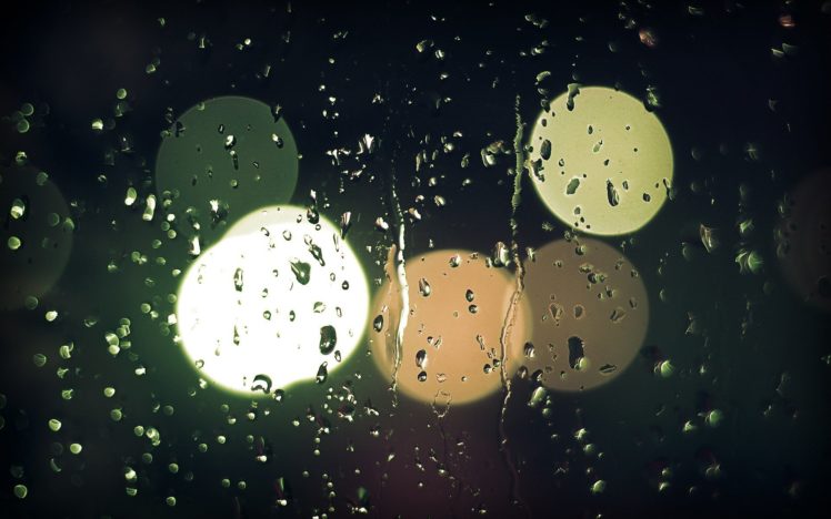bokeh, Water, Drops, Rain, Drops HD Wallpaper Desktop Background