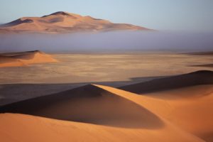 deserts, Fog, Bank, Namibia, Sand, Dunes