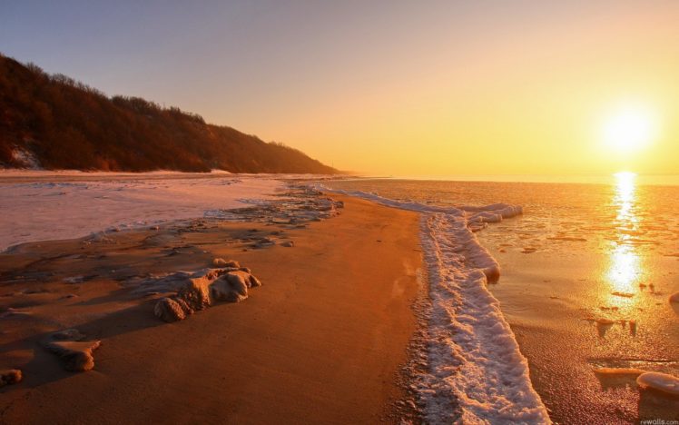 nature, Sun, Shore, Beaches HD Wallpaper Desktop Background