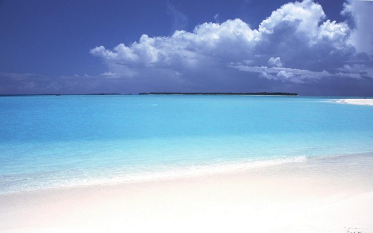 water, Ocean, Clouds, Sand, Beaches HD Wallpaper Desktop Background
