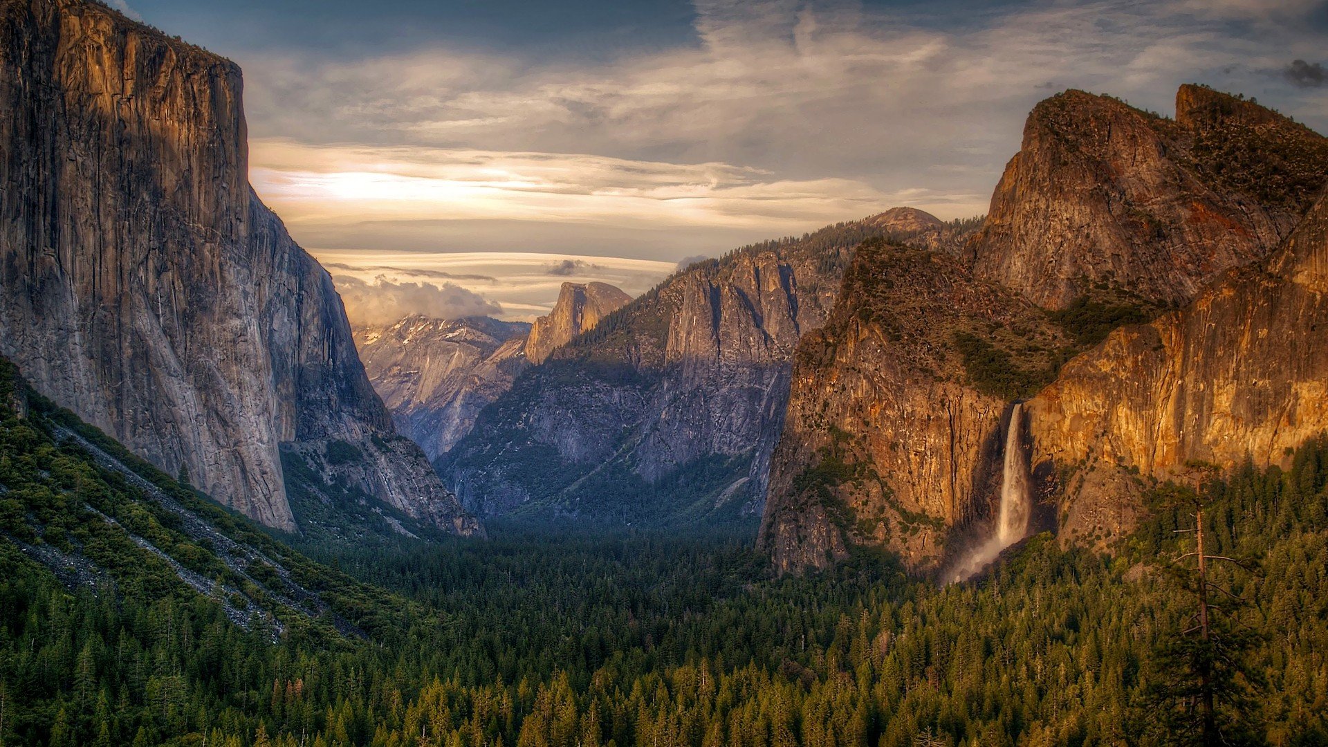 mountains, Landscapes, Nature, Valleys, Waterfalls, National, Park, Yosemite, National, Park Wallpaper