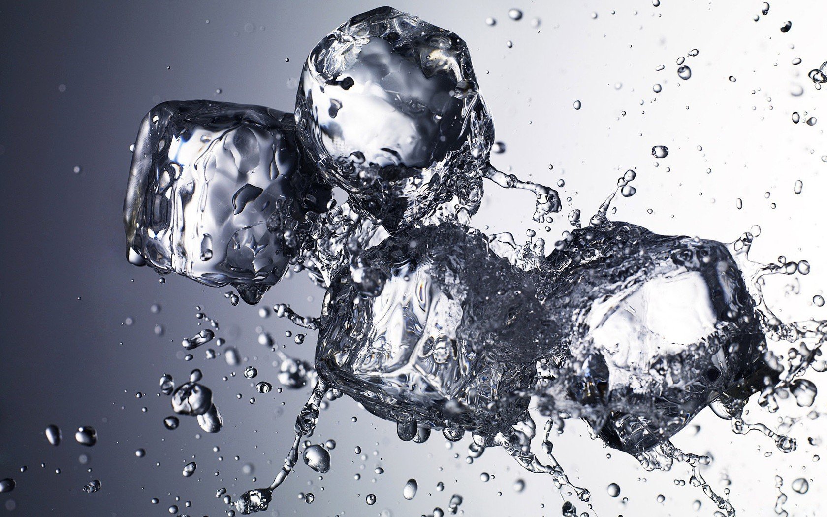 water, Close up, Ice, Studio, Water, Drops, Ice, Cubes Wallpaper