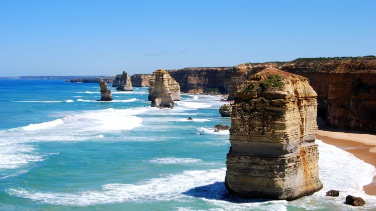 ocean, Cliffs, Australia, Beaches HD Wallpaper Desktop Background