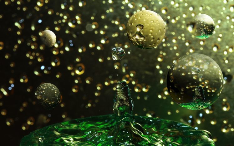 nature, Drops, Spots, Shapes, Bubbles, Water, Liquid, Bokeh HD Wallpaper Desktop Background