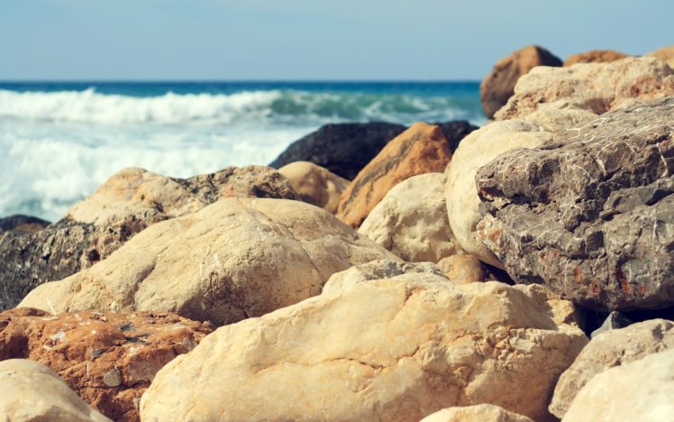 waves, Stones, Sea, Beaches HD Wallpaper Desktop Background
