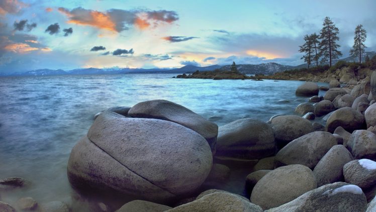 landscapes, Nevada, Lake, Tahoe, Beaches HD Wallpaper Desktop Background