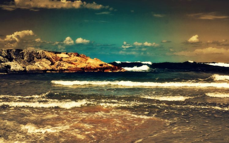 ocean, Waves, Sky HD Wallpaper Desktop Background