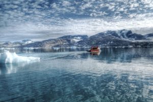 water, Ice, Mountains, Clouds, Landscapes, Nature, Winter, Snow, Skylines, Lakes, Reflections