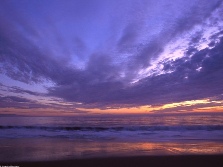 sunset, Landscapes, Nature, Santa, Beaches HD Wallpaper Desktop Background