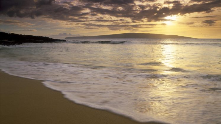 sunset, Hawaii, Little, Beaches HD Wallpaper Desktop Background