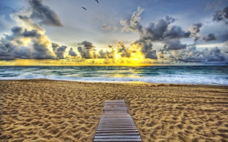 hdr, Photography, Skyscapes, Beaches HD Wallpaper Desktop Background