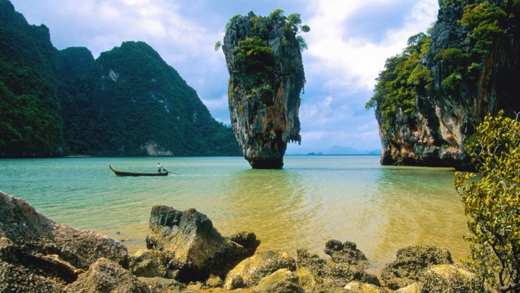 landscapes, Nature, James, Bond, Islands, Thailand, Majestic, National, Park HD Wallpaper Desktop Background