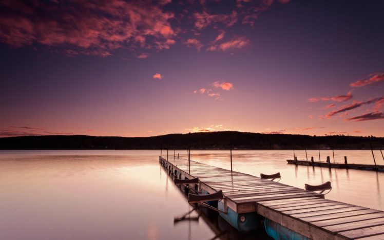 sunrise, Landscapes, Nature, Coast, Piers, Canada, Calm, Quebec, Lakes, Hdr, Photography, Sea HD Wallpaper Desktop Background